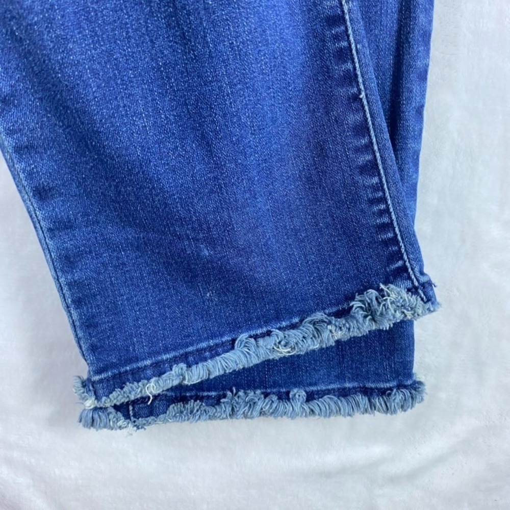 Democracy High Rise Cropped Straight Jeans in Medium Blue - Picture 8 of 12